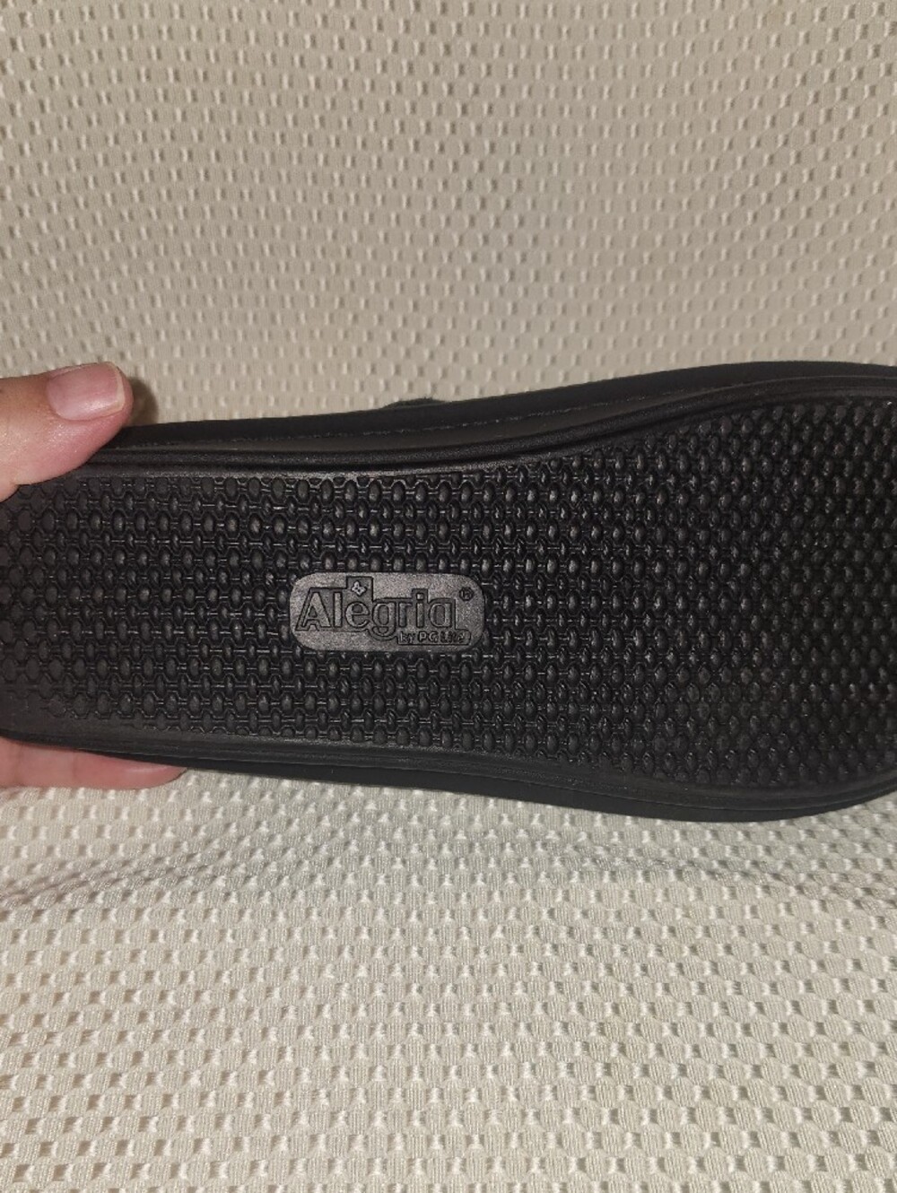 Alegria Black Textured Mary Jane Flats - Picture 10 of 11